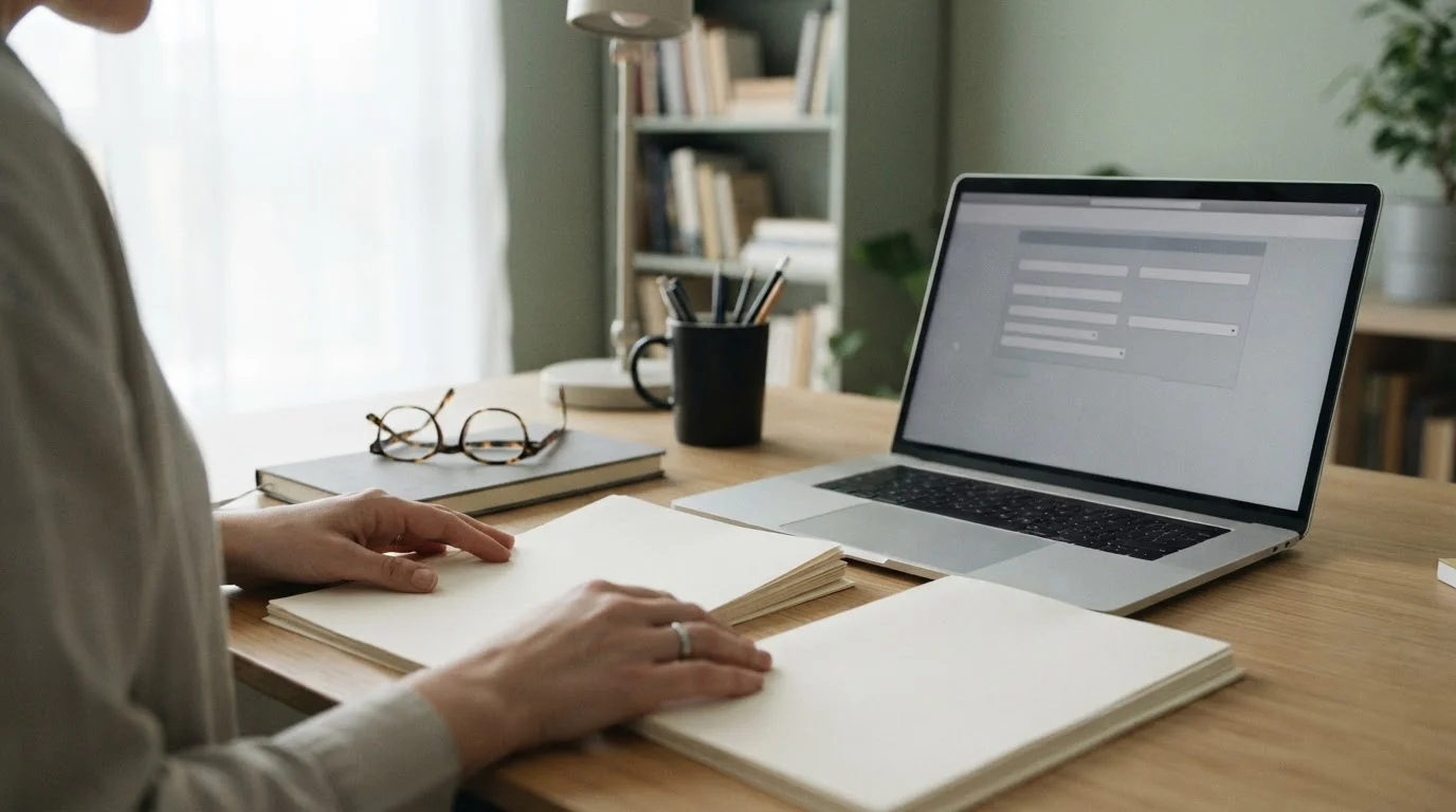 Documentos fiscales y portátil para declarar ganancias de apuestas